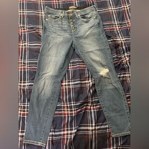 2 for $20 Torrid Bombshell skinny jeans distressed 5 button closure 18R